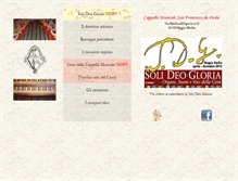 Tablet Screenshot of cappellamusicale.it